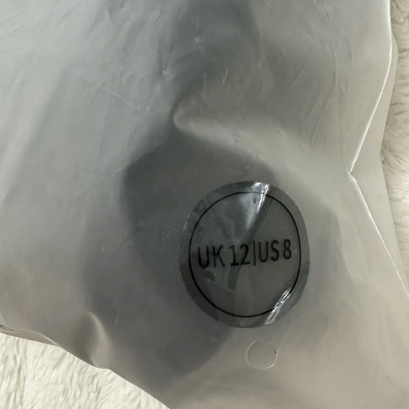 MANIERE DE VOIR - Tacked Vegan Leather Flared Trousers in Black - Picture 9 of 14